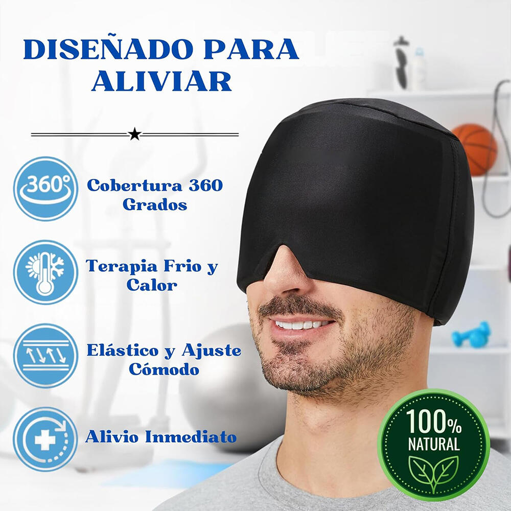 Gorro de gel para alivio de dolor de cabeza y migraña Gorro de Gel para Frío o Calor