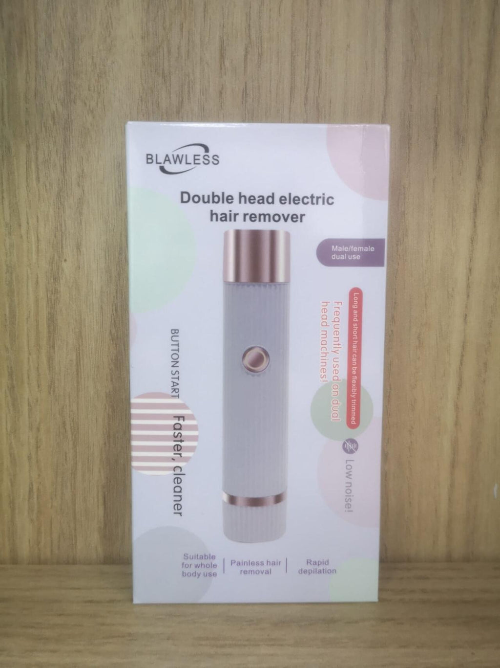 Depiladora portátil con doble cabezal