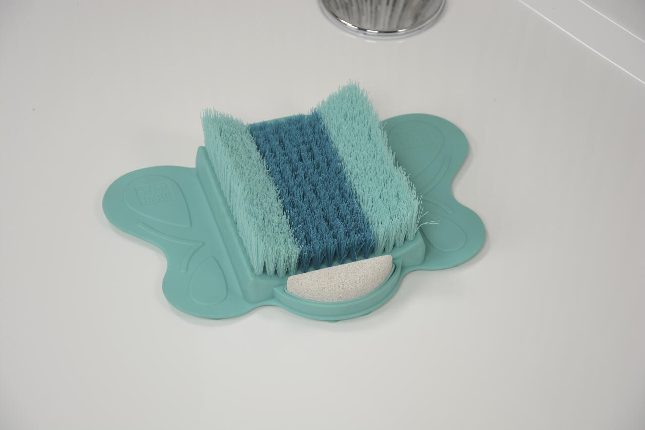 Cepillo para pies 3 en 1 que limpia, exfolia y masajea