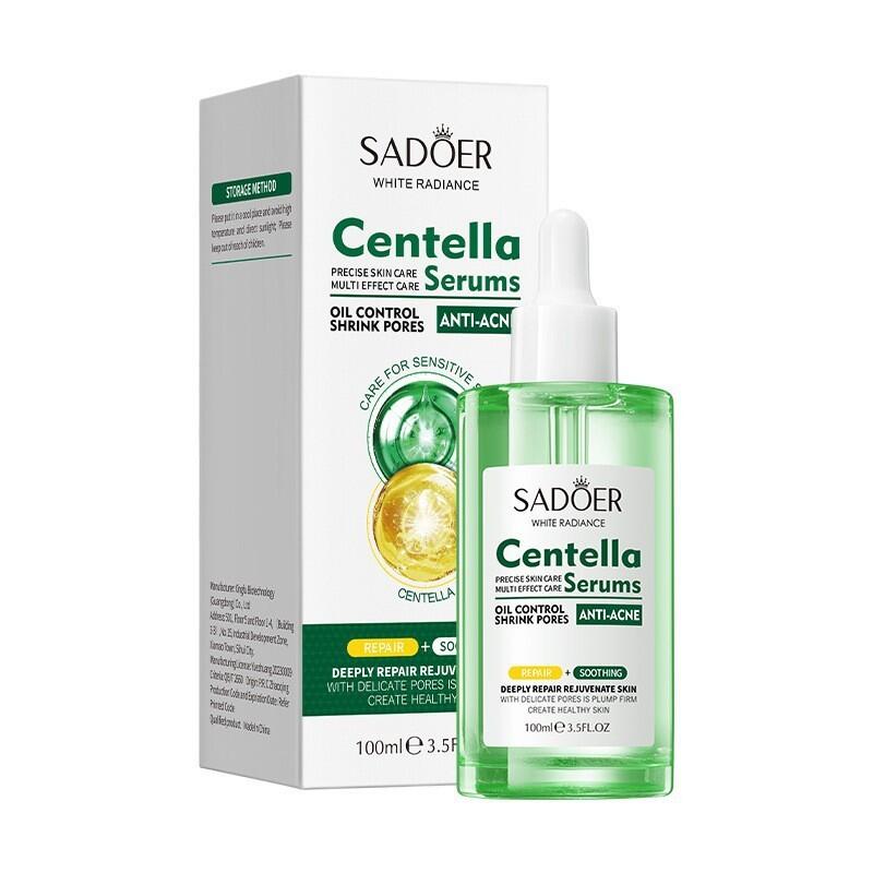 Solución Facial Multiefectos con Centella Asiática 100ml SADOER – Calma, Regenera e Hidrata la Piel Sensible y Estresada