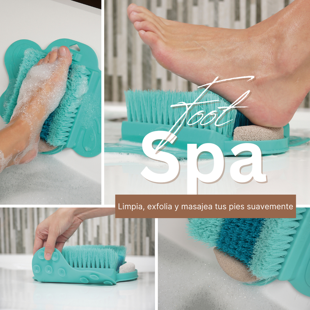 Cepillo para pies 3 en 1 que limpia, exfolia y masajea
