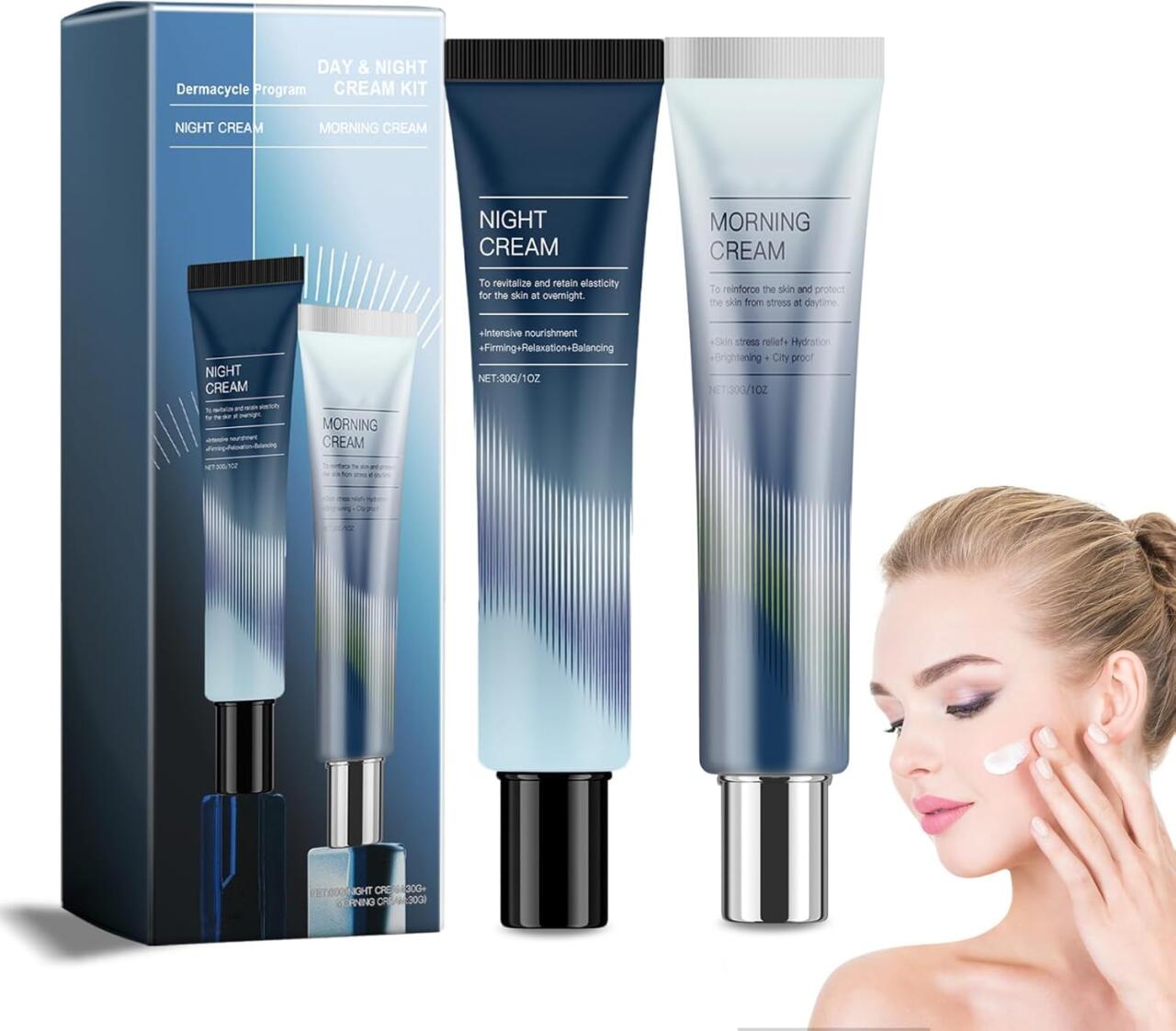 Kit Crema Hidratante de Día y Noche con Extracto de Centella Asiática 🌙☀️🌿